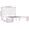 vidaXL Cadre de lit sans matelas 160x200 cm bois massif de pin