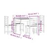 vidaXL Ensemble &agrave; manger de jardin 5 pcs blanc bois massif de pin