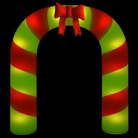 vidaXL Porte voûtée gonflable de Noël avec LED 270 cm