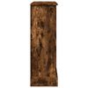 VidaXL Cadre de chemin&eacute;e ch&ecirc;ne fum&eacute; 90x30x90 cm bois d'ing&eacute;nierie
