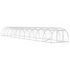 vidaXL Poulailler Argent&eacute; 1000 x 150 x 100 cm Acier galvanis&eacute;