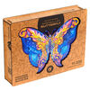 UNIDRAGON Puzzle bois 323pcs Intergalaxy Butterfly Tr&egrave;s grand 41x30 cm