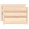 vidaXL Portes d'armoire &agrave; persiennes 2 pcs 39,5x59,4 cm pin massif
