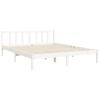 vidaXL Cadre de lit sans matelas blanc 160x200 cm bois de pin massif