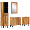 vidaXL Ensemble d'armoire de salle de bain 4 pc Naturel