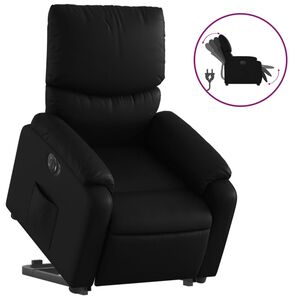 vidaXL Fauteuil inclinable &eacute;lectrique noir similicuir