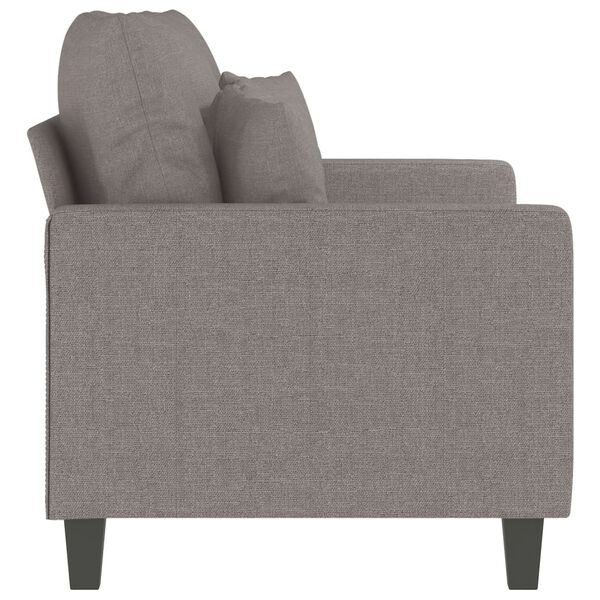 vidaXL Canap&eacute; &agrave; 2 places Taupe 120 cm Tissu
