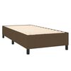 vidaXL Sommier &agrave; lattes de lit matelas LED Marron fonc&eacute; 100x200 cm