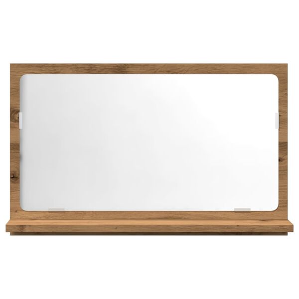 VidaXL Armoire &agrave; miroir de salle de bain ch&ecirc;ne artisanal 60x11x37 cm