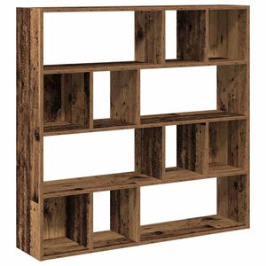 vidaXL Biblioth&egrave;que/S&eacute;parateur de pi&egrave;ce vieux bois 105x24x102 cm