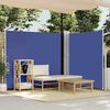 vidaXL Auvent latéral rétractable de patio 170x1200 cm Bleu
