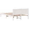 vidaXL Cadre de lit Blanc 120 x 190 cm Bois de pin massif