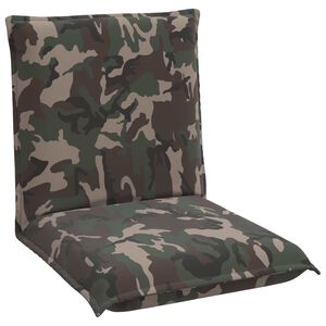 vidaXL Fauteuil de sol ajustable Arm&eacute;e Tissu