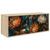 vidaXL Meuble TV mural LOCHEM 102 x 33 x 40 cm Ch&ecirc;ne Sonoma