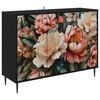 vidaXL Buffet BORNE Ch&ecirc;ne noir 102 x 33 x 76 cm Bois d'ing&eacute;nierie