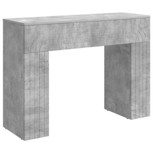 vidaXL Table basse Gris b&eacute;ton 102 x 35 x 75 cm Bois d'ing&eacute;nierie
