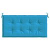 vidaXL Coussin de banc de jardin bleu 120x50x3 cm tissu oxford