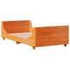 vidaXL Cadre de lit sans matelas cire marron 100x200cm bois pin massif