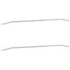 vidaXL Support de b&acirc;che pour remorques 2 Argent&eacute; 136-218 cm Aluminium