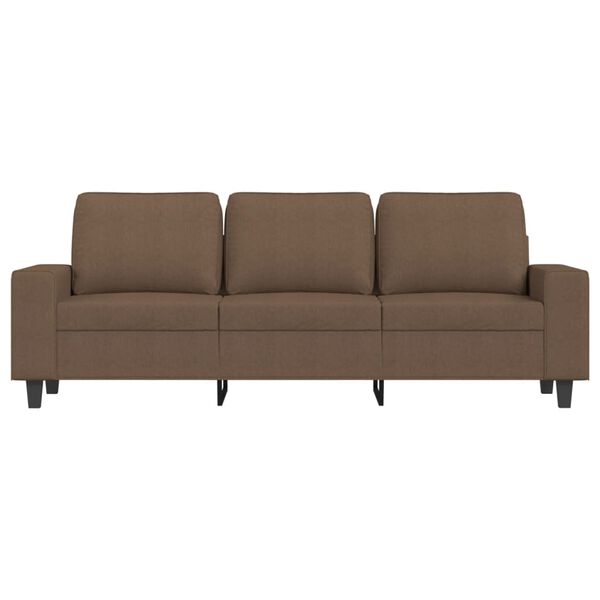 vidaXL Canap&eacute; &agrave; 3 places Marron 180 cm Tissu