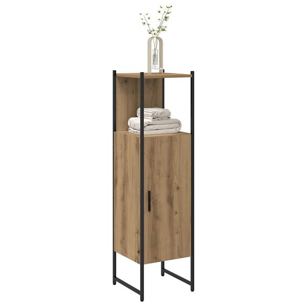 vidaXL Armoire de salle de bain chêne artisanal 33x33x120,5 cm