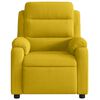 vidaXL Fauteuil inclinable électrique jaune velours