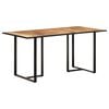 vidaXL Table de salle à manger 160 cm Bois de manguier brut
