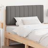 vidaXL T&ecirc;te de lit capitonn&eacute;e Marron et gris clair 100 cm Pin massif