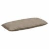 vidaXL Coussin de Dos Taupe 120 x 50 cm Tissu en microfibre