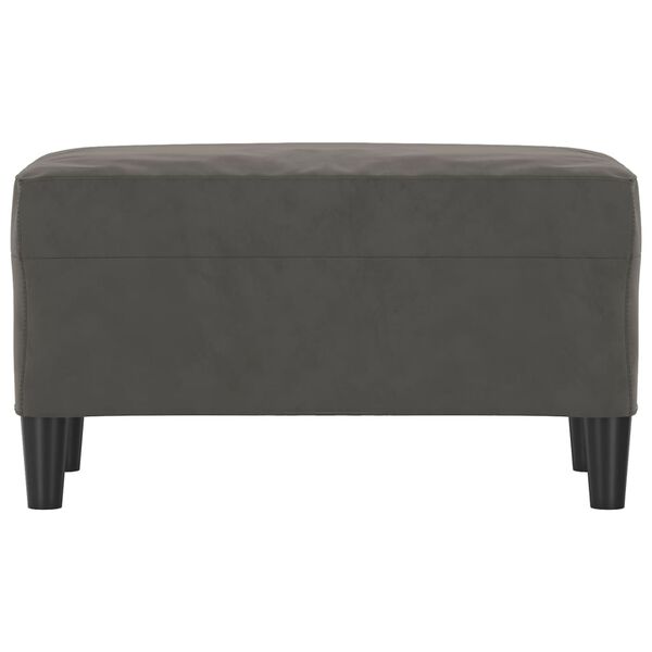 vidaXL Banc Gris fonc&eacute; 70x35x41 cm Velours