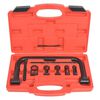 vidaXL Kit de 10 outils de compresseur de ressort &agrave; valve