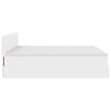 vidaXL Lit ottoman avec matelas & LED blanc pur 160x200cm similicuir