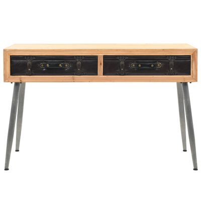 vidaXL Table console Bois massif de sapin 115 x 41 x 75,5 cm