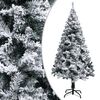 vidaXL Sapin de No&euml;l artificiel avec neige floqu&eacute;e vert 120 cm PVC