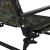 vidaXL Chaise de pêche avec accoudoir pliable camouflage