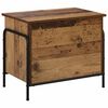 vidaXL Bo&icirc;te de rangement Bois ancien 80 x 40 x 49,5 cm
