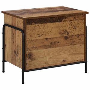 vidaXL Bo&icirc;te de rangement Bois ancien 80 x 40 x 49,5 cm