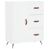 vidaXL Buffet haut Blanc 69,5x34x180 cm Bois d'ing&eacute;nierie