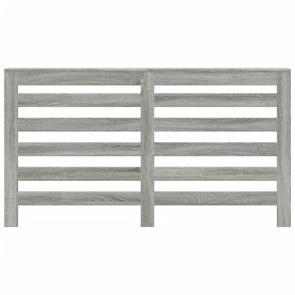 vidaXL Cache-radiateur sonoma gris 149x20x82 cm bois d'ing&eacute;nierie