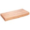 vidaXL Comptoir de salle de bain marron 60x30x(2-6) cm bois trait&eacute;
