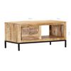vidaXL Table basse 88x50x42 cm Bois de manguier massif