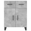 vidaXL Buffet haut Gris b&eacute;ton 69,5x34x180 cm Bois d'ing&eacute;nierie
