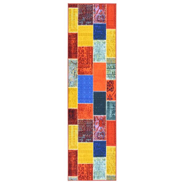 vidaXL Tapis de couloir Multicolore 80x600 cm