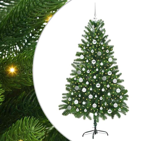 vidaXL Sapin de No&euml;l avec 300 LED avec support Vert 180 cm PE