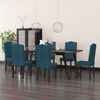 vidaXL Chaises &agrave; manger lot de 6 bleu velours
