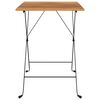 vidaXL Table de bistro pliante 55x54x71cm Bois de teck solide et acier