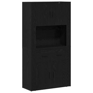vidaXL Ch&ecirc;ne noir 80 x 33 x 150 cm