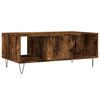 vidaXL Table basse Ch&ecirc;ne fum&eacute; 90x50x36,5 cm Bois d'ing&eacute;nierie