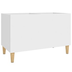 vidaXL Armoire &agrave; disques blanc 74,5x38x48 cm bois d'ing&eacute;nierie