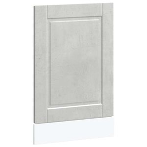 vidaXL Panneau de lave-vaisselle Porto gris b&eacute;ton 45x1,5x67 cm